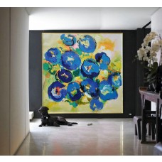 Handmade Large Contemporary Art Canvas PaintingAcrylic Painting, Abstract Canvas Art - By Leo