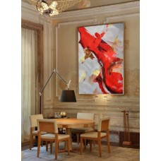 Handmade Extra Large Contemporary Painting, Huge Abstract Canvas Art, Original Artwork by Leo. Hand paint.