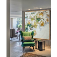 Abstract flower Oil Painting On Canvas, Original Art, Impressionist Landscape Painting 