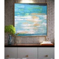 Large Contemporary Art On Canvas, Hand Paint Abstract Painting by Biao.