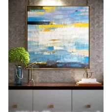 Large Contemporary Art On Canvas, Hand Paint Abstract Painting by Biao.