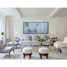 Original Abstract Landscape Painting, Canvas Art Wall Decor. Handmade Oil Painting, One-of-a-kind, IN STOCK, 27.5"X59".