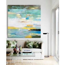 Large Contemporary Art On Canvas, Hand Paint Abstract Painting by Biao.