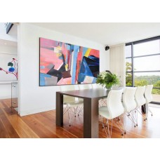 Palette Knife Painting, Original Horizontal Wall Art, Large Abstract canvas art Canvas Painting, Large Art.- By Leo